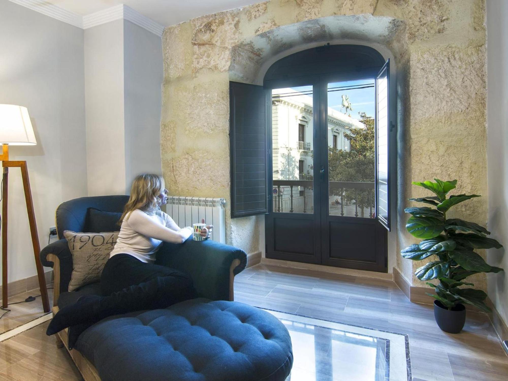 Elegant Town Hall Apartment With Views Granada Esterno foto